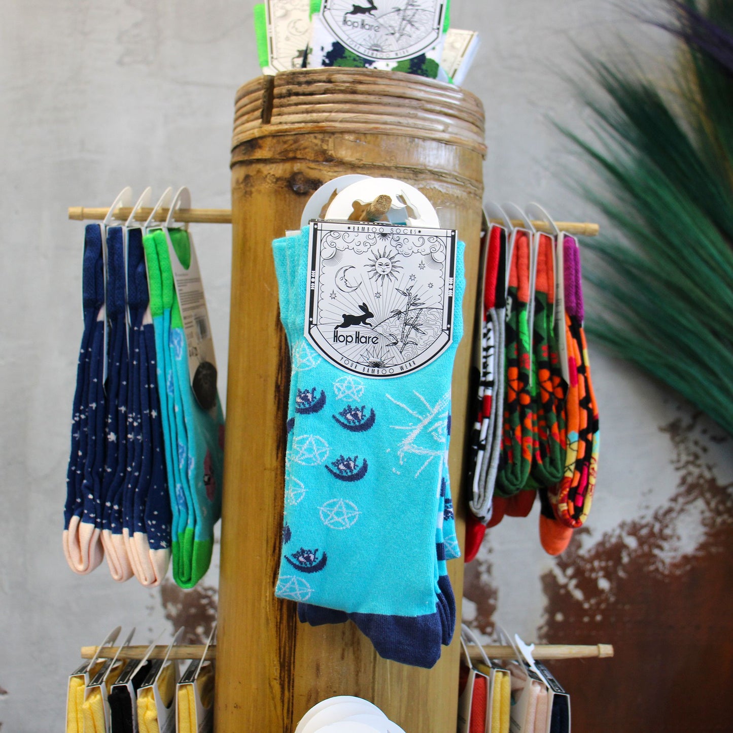 Hop Hare Bamboo Socks M/L - Lucky Cats