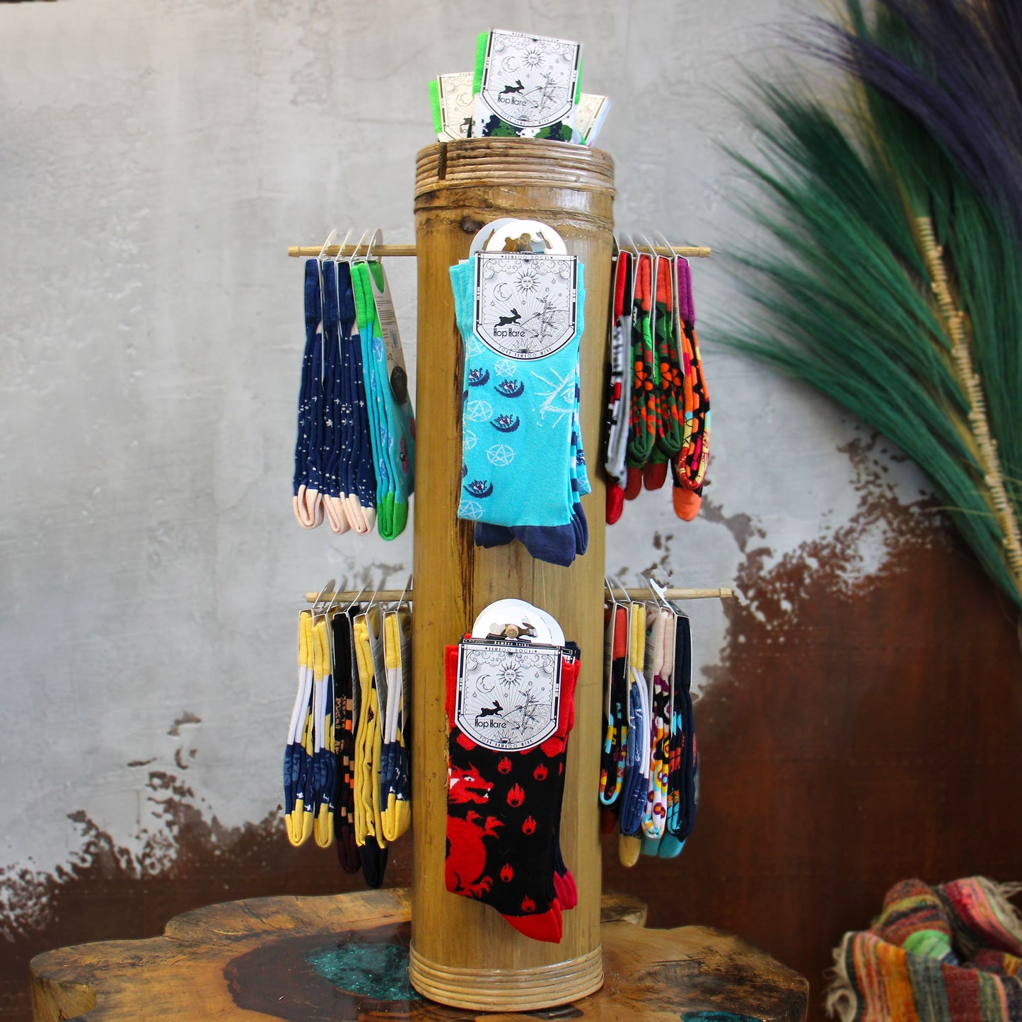 Hop Hare Bamboo Socks M/L - Cosmic Elephant