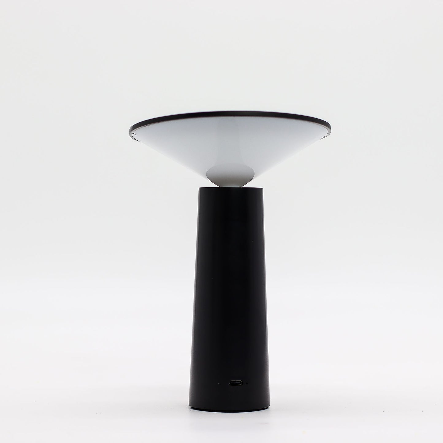 Touch Lamp - Black Mushroom- adjustable - pattern light USB (C) - Rechargable (2000 Watt)