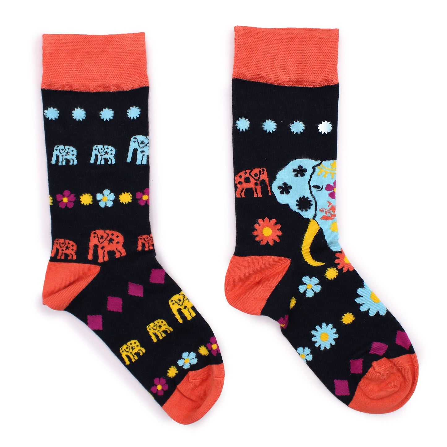 Hop Hare Bamboo Socks M/L - Pink Buddha & Lotus