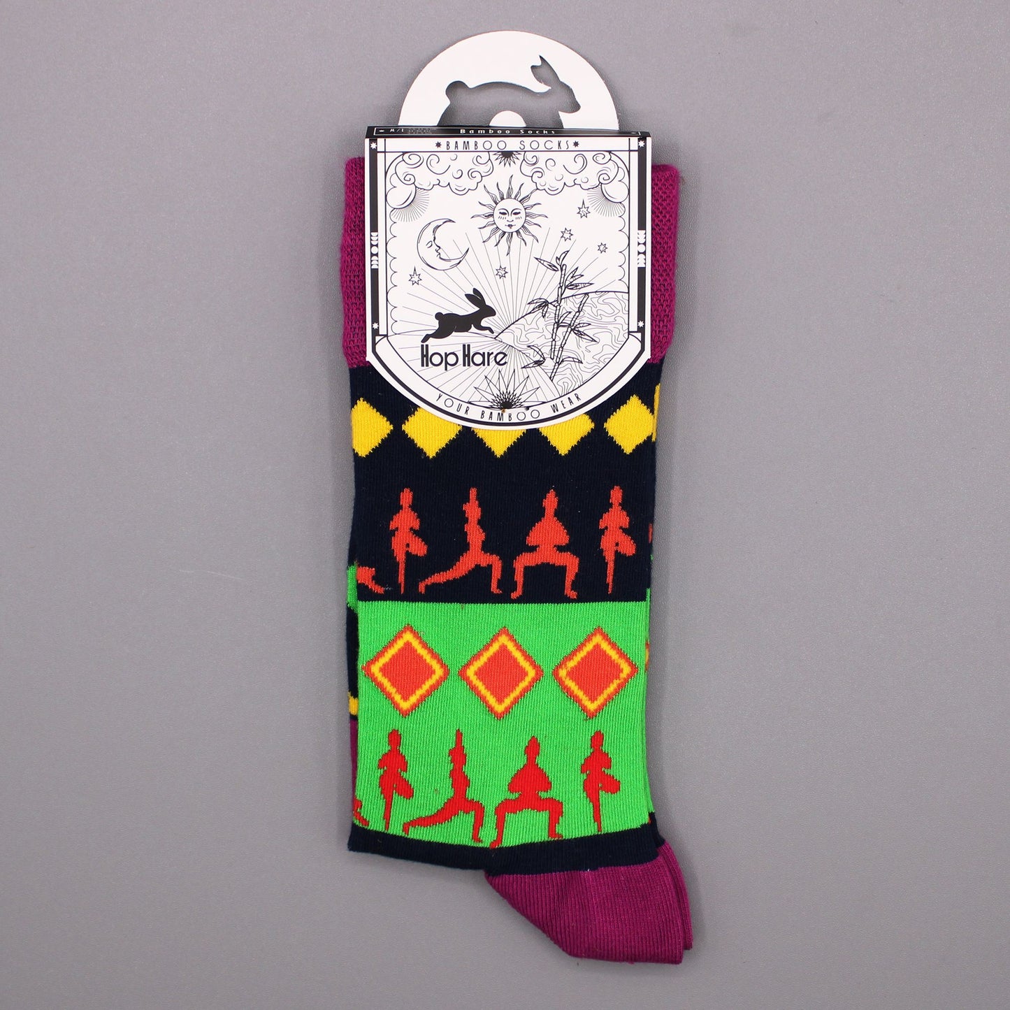Hop Hare Bamboo Socks M/L - Mandala Flowers