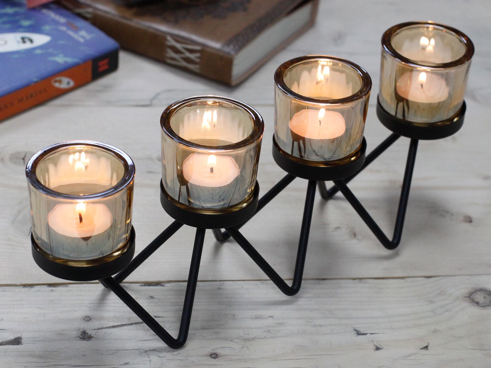 Centrepiece Iron Votive Candle Holders