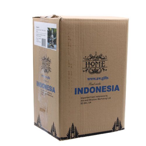 Yoga Lady Figure -  Bronze & Turqoise 24cm