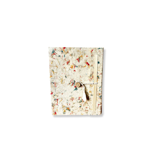 Mini Lokta Mixed Colour Cotton Notebook Lrg (12x8cm) 40 leafs