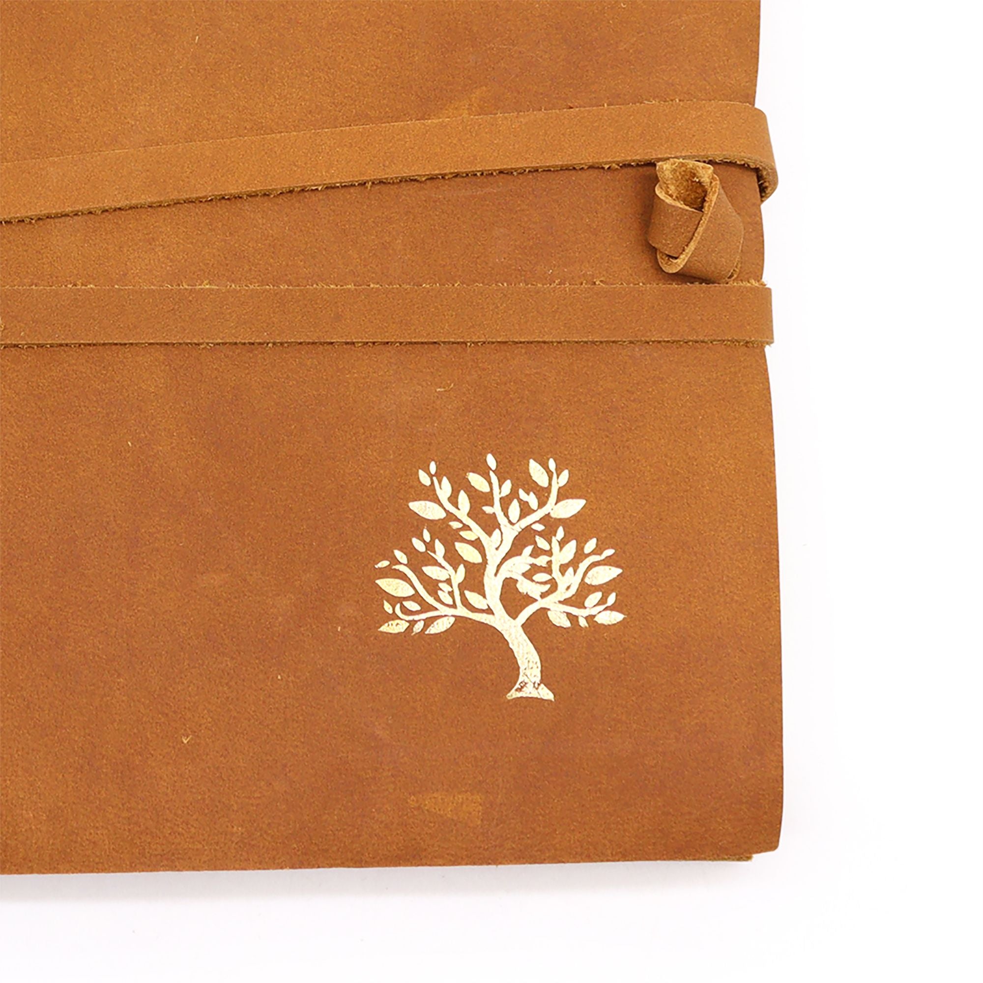 Leather Sketchbook Golden Tree - 144 pages -  18x23cm