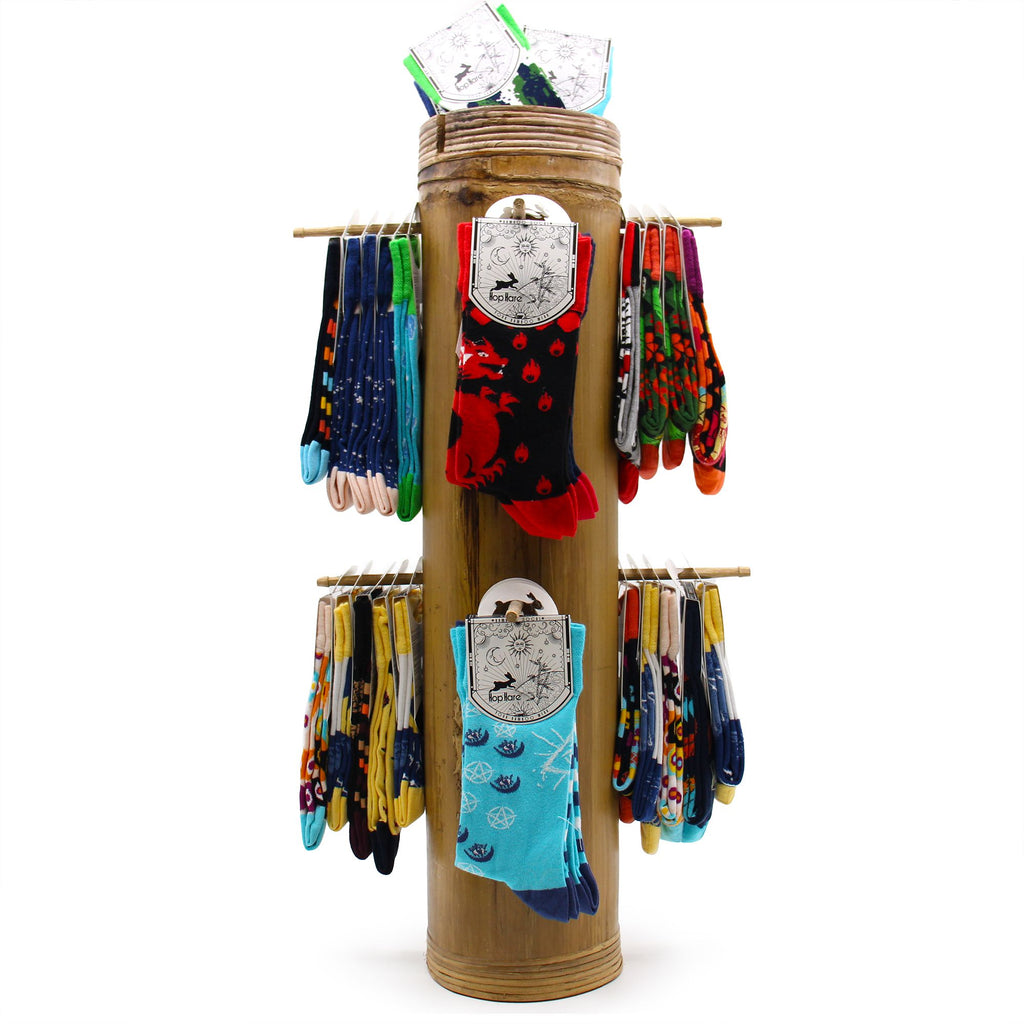 Hop Hare Bamboo Socks M/L - Pink Buddha & Lotus 