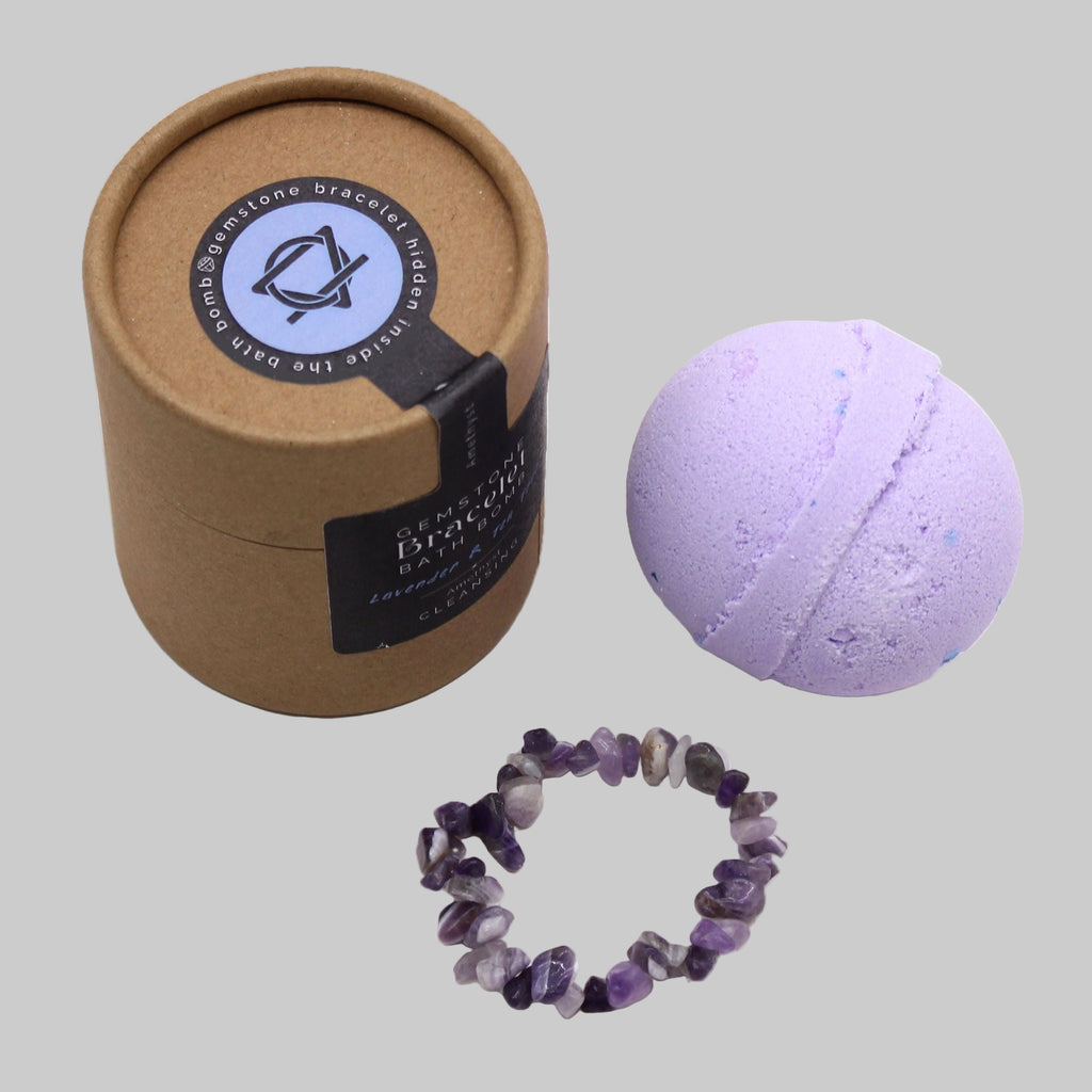 Amethyst Gem Bracelet Bath Bomb