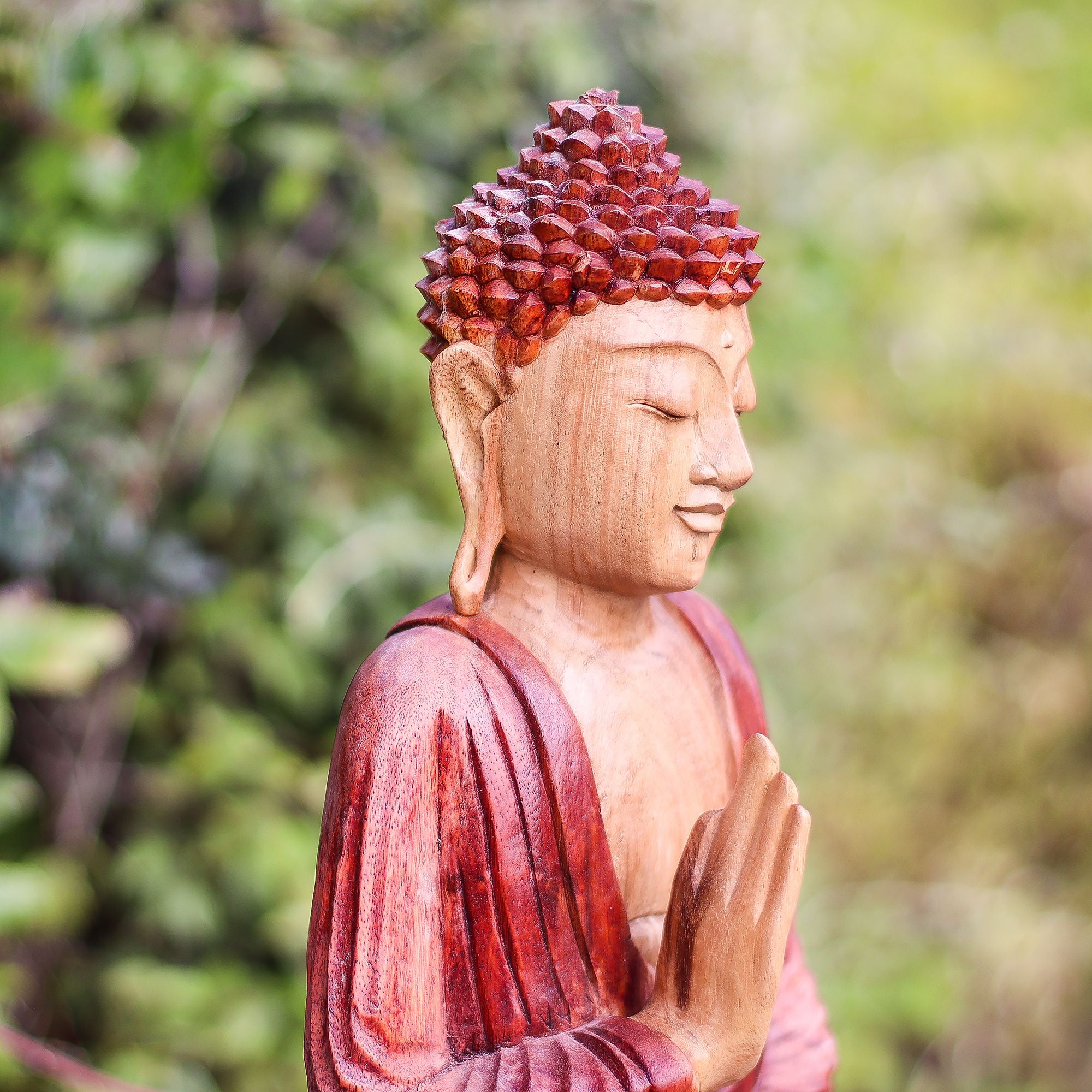 Hand Carved Buddha Statue - 30cm Teaching Transmission