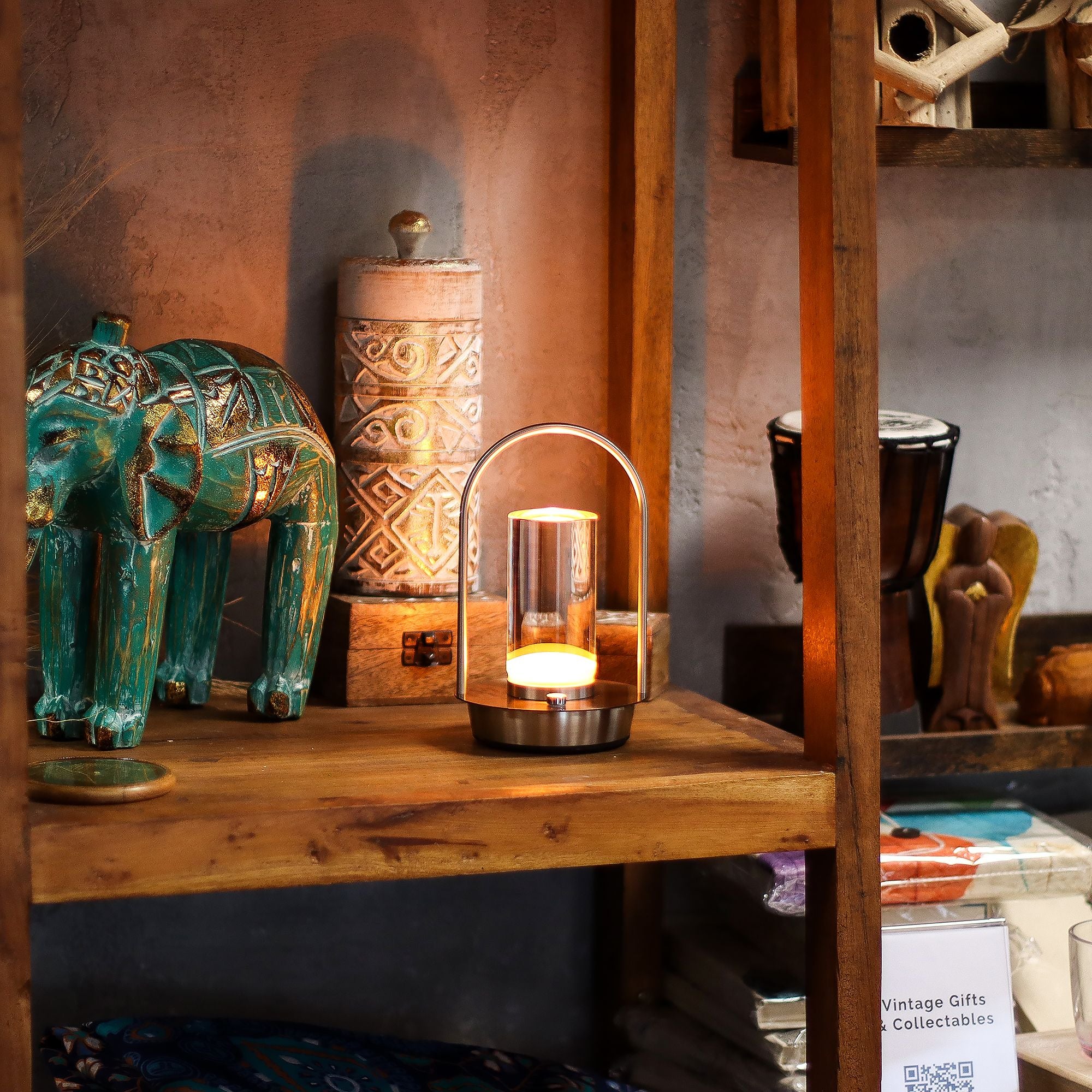 Touch Lamp - Crystal Lantern- USB (C) - Rechargable (2000 Watt)