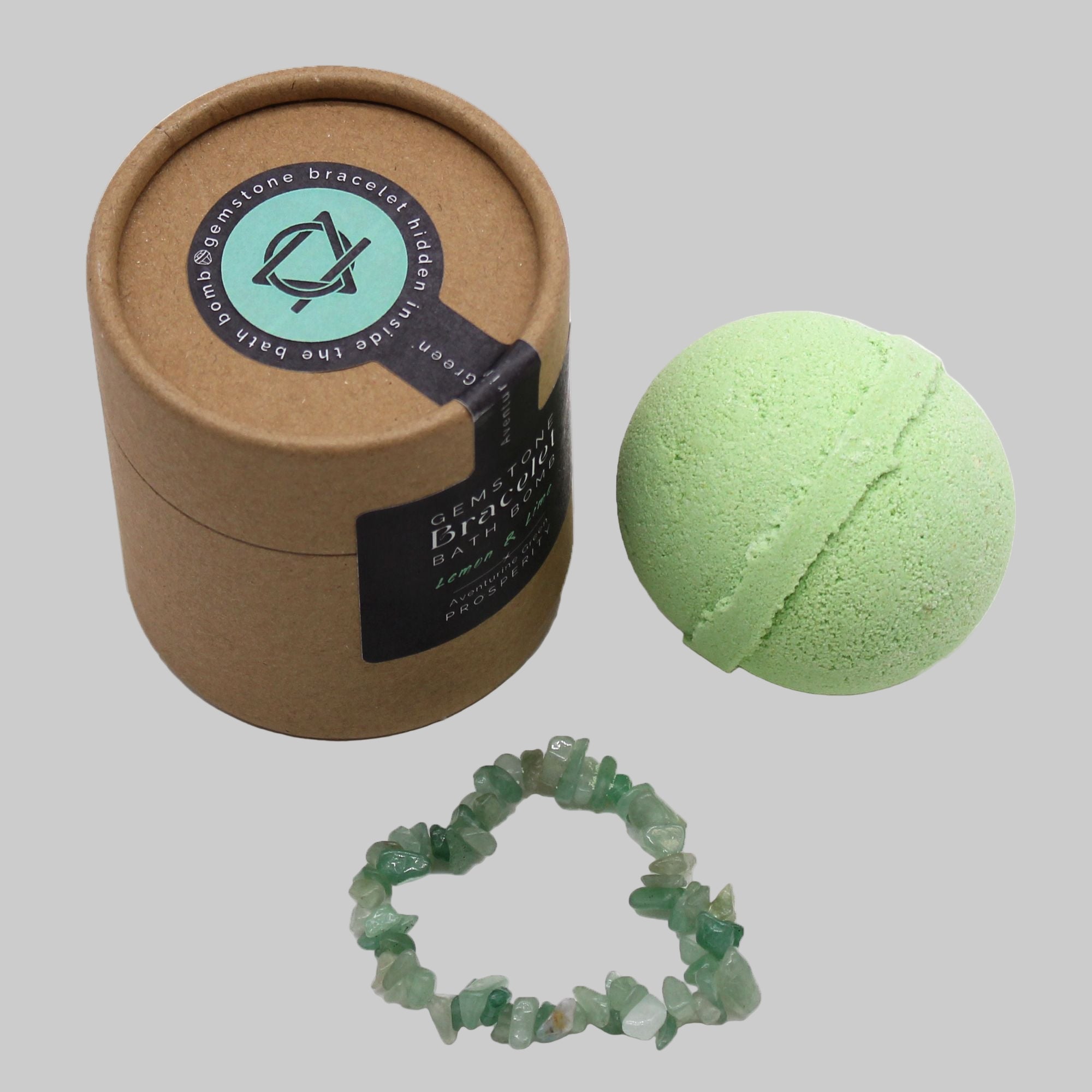 Green Aventurine Gem Bracelet Bath Bomb