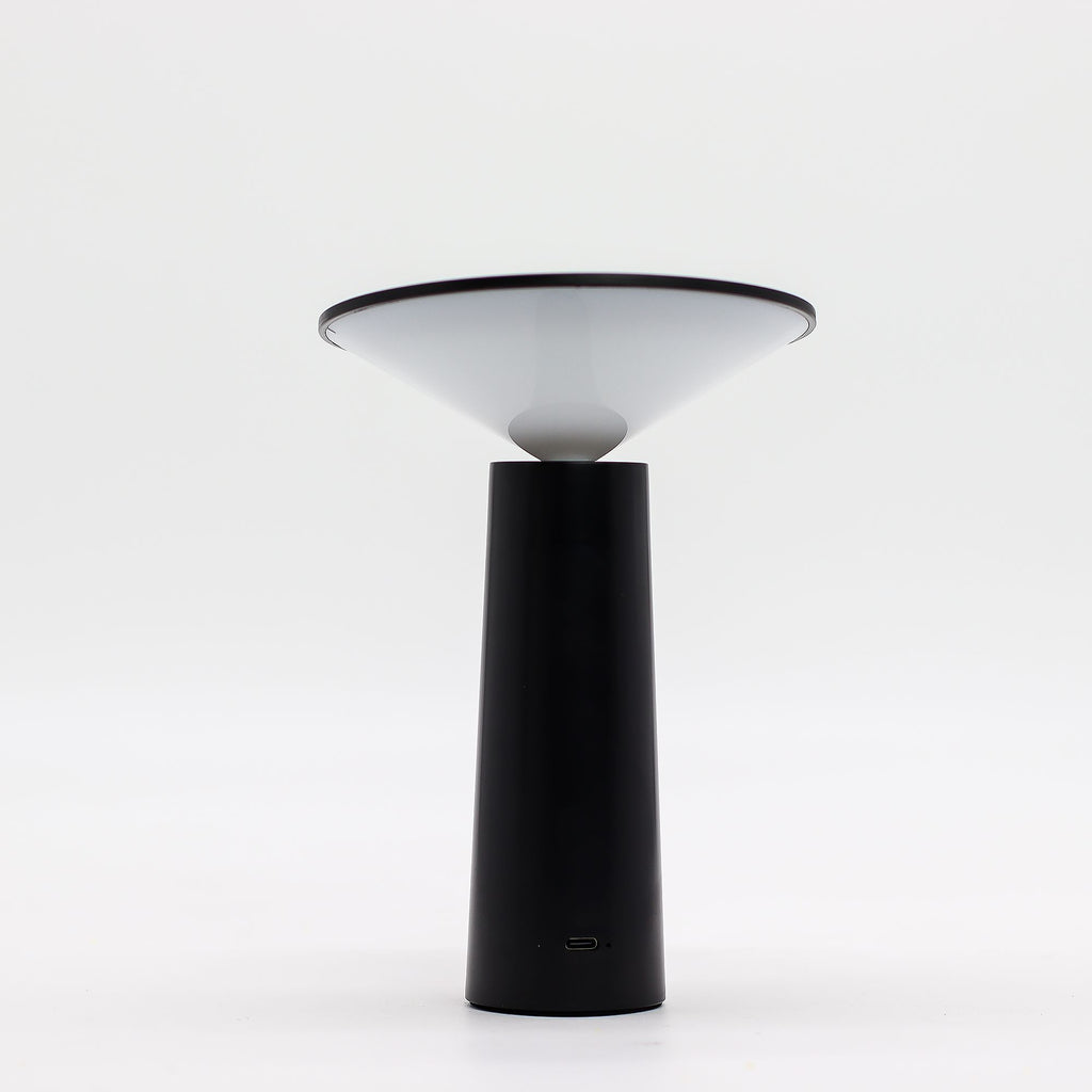 Touch Lamp - Black Mushroom- adjustable - pattern light USB (C) - Rechargable  (2000 Watt)