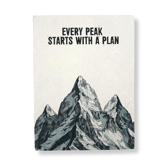 Lrg Lokta Inspiration Notebook (21x15cm) - 45 leafs - Every Peak - inc bookmark