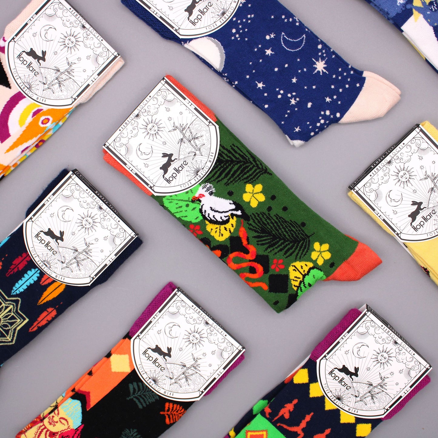 Hop Hare Bamboo Socks S/M - Ganesha