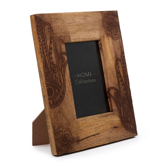 Med Mango Wood Picture Frame (for 10x15cm) 26x20x2cm - Hansa - Black