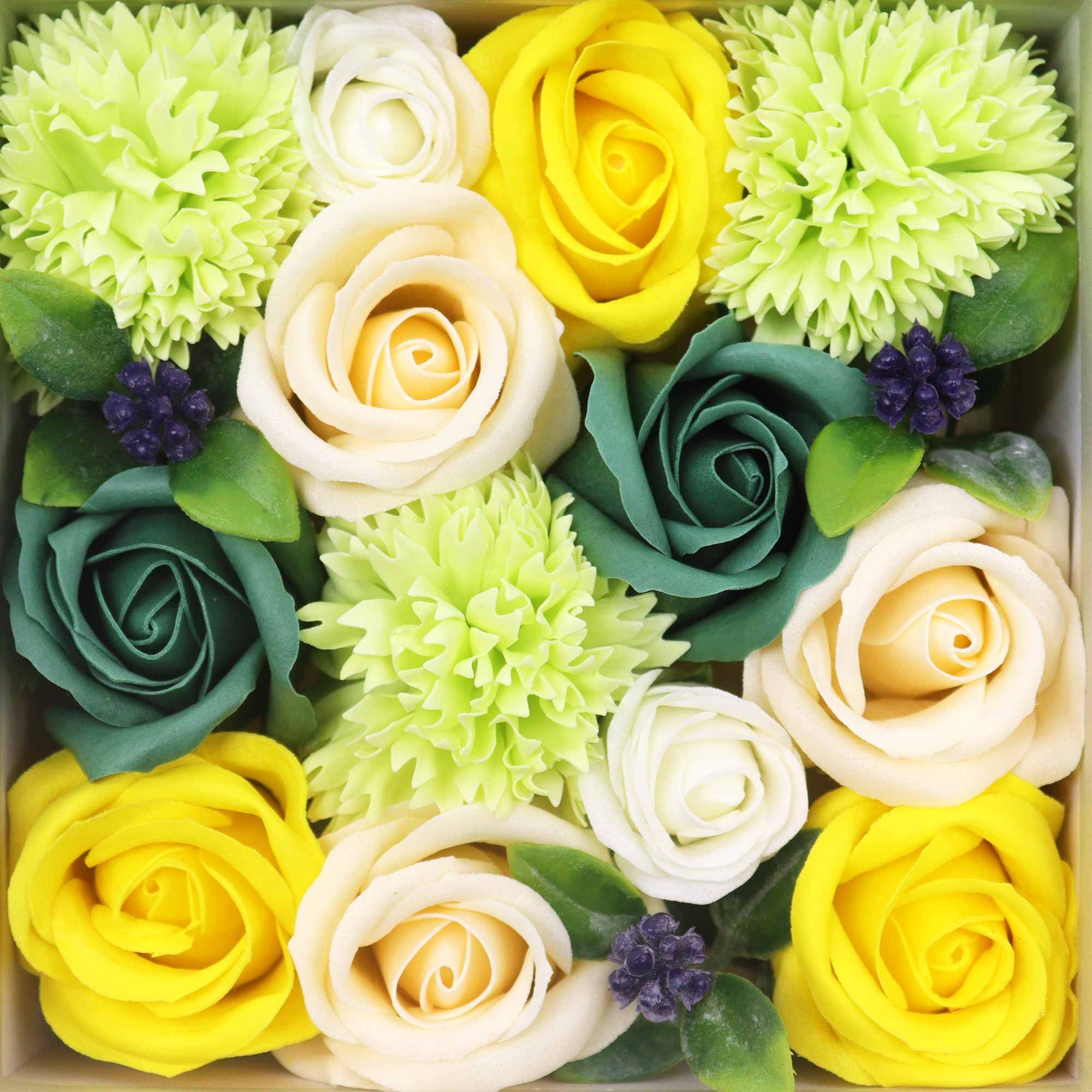 Square Box - Spring Celebrations- Yellow & Greens