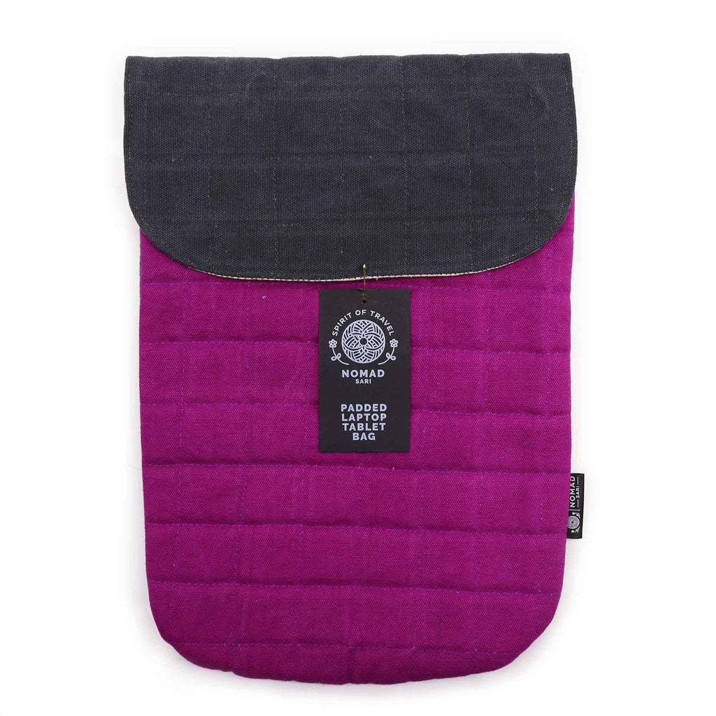 Laptop Padded Pouch - Purple Haze - 14oz Stonewash