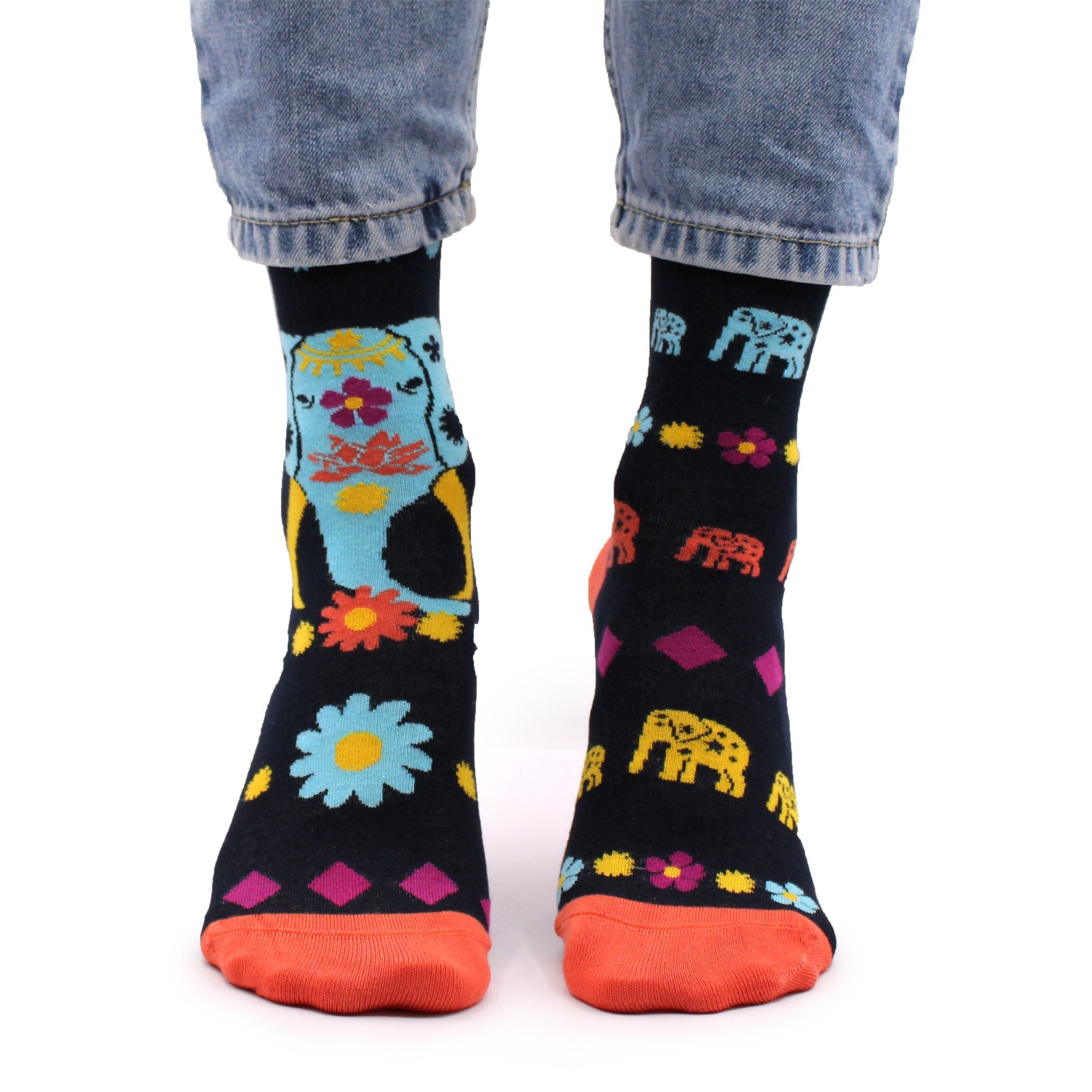 Hop Hare Bamboo Socks M/L - Skulls and Bones