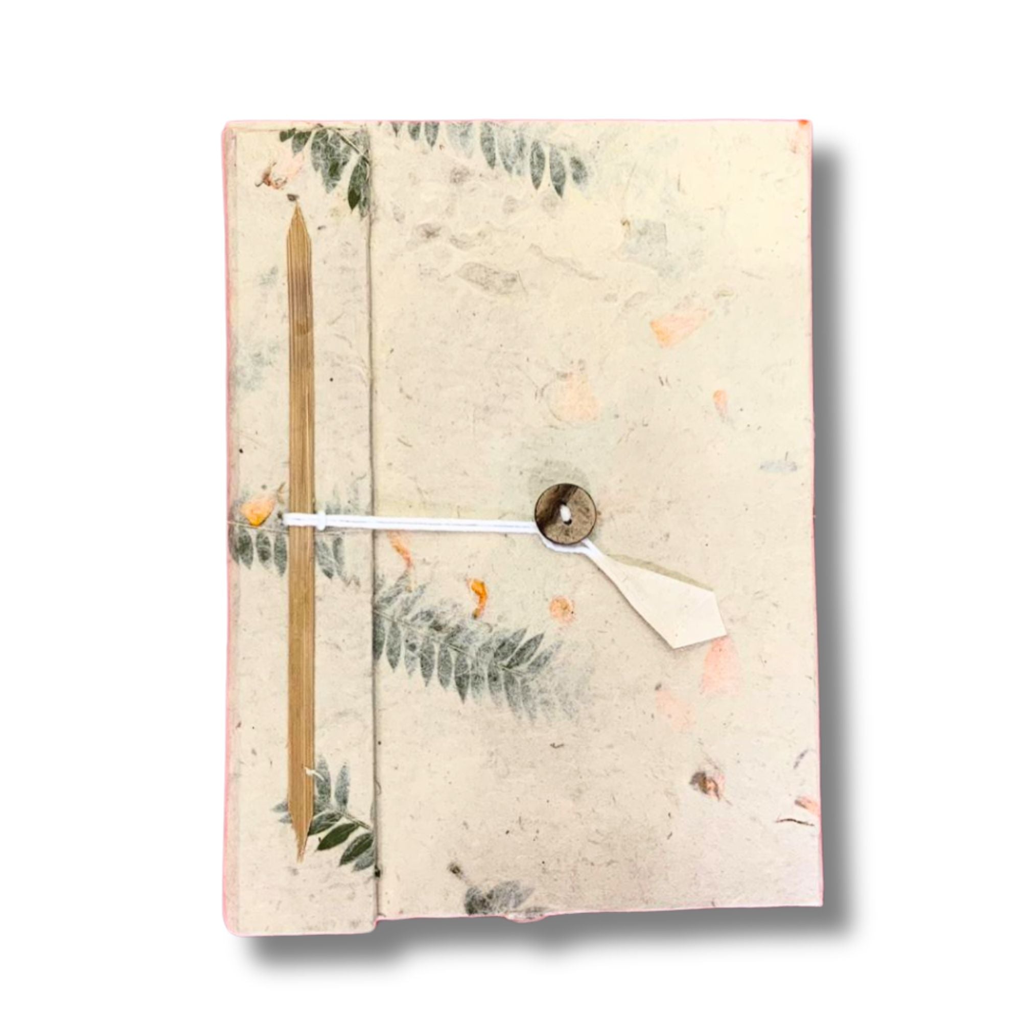 Lrg Lokta Mixed Flowers Notebook (21x15cm) - 45 leafs - inc bookmark