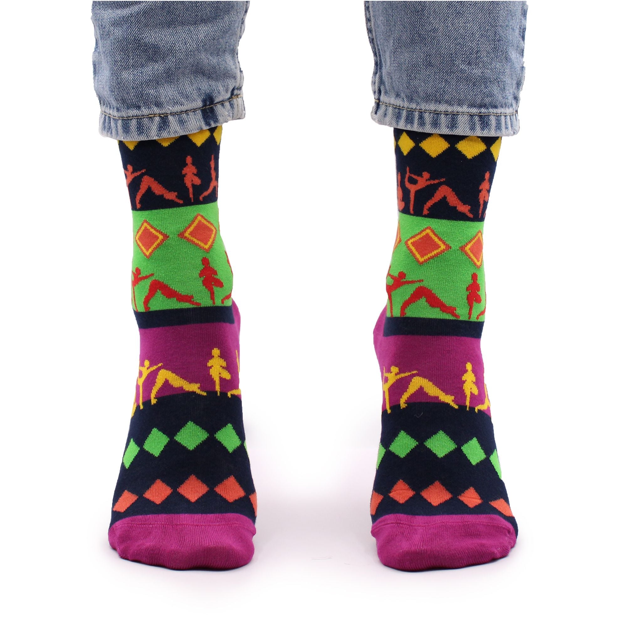 Hop Hare Bamboo Socks M/L - Pink Buddha & Lotus 