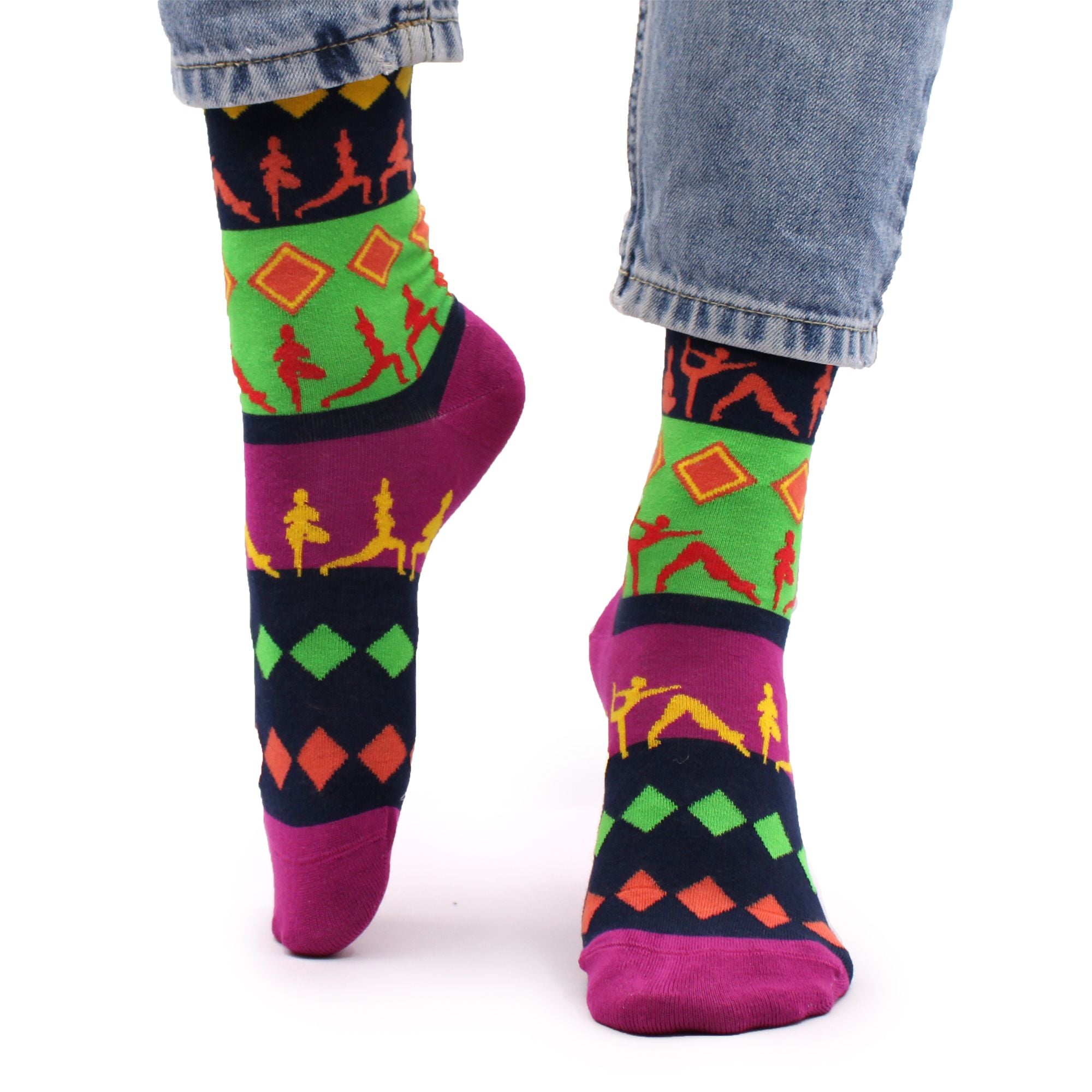 Hop Hare Bamboo Socks M/L - Yoga Poses